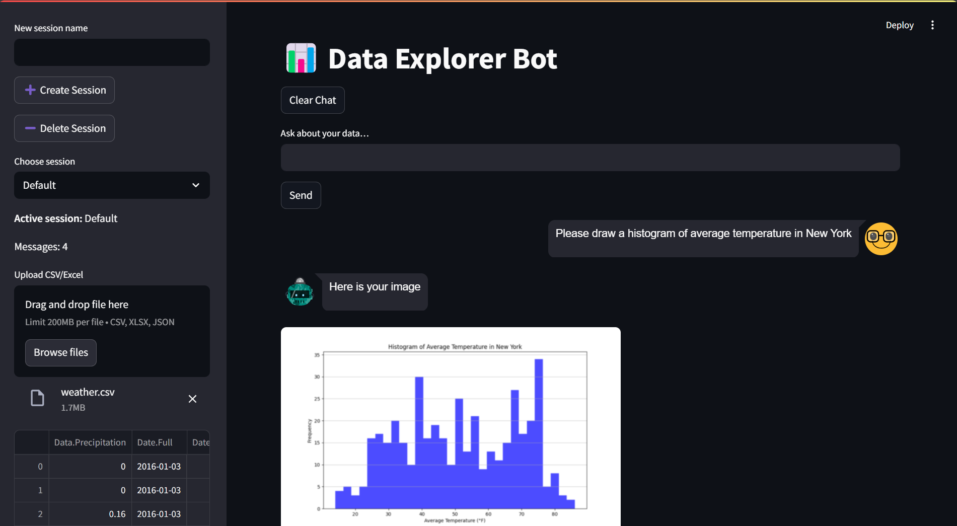 Data Explorer Bot
